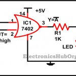 Construction of Basic Logic Gates using NOR Gate